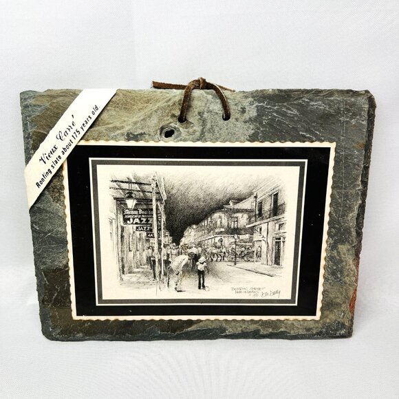 Vieux Carre Historic New Orleans Roofing Slate 175 Year Tile Bourbon St D Davey - Picture 3 of 7